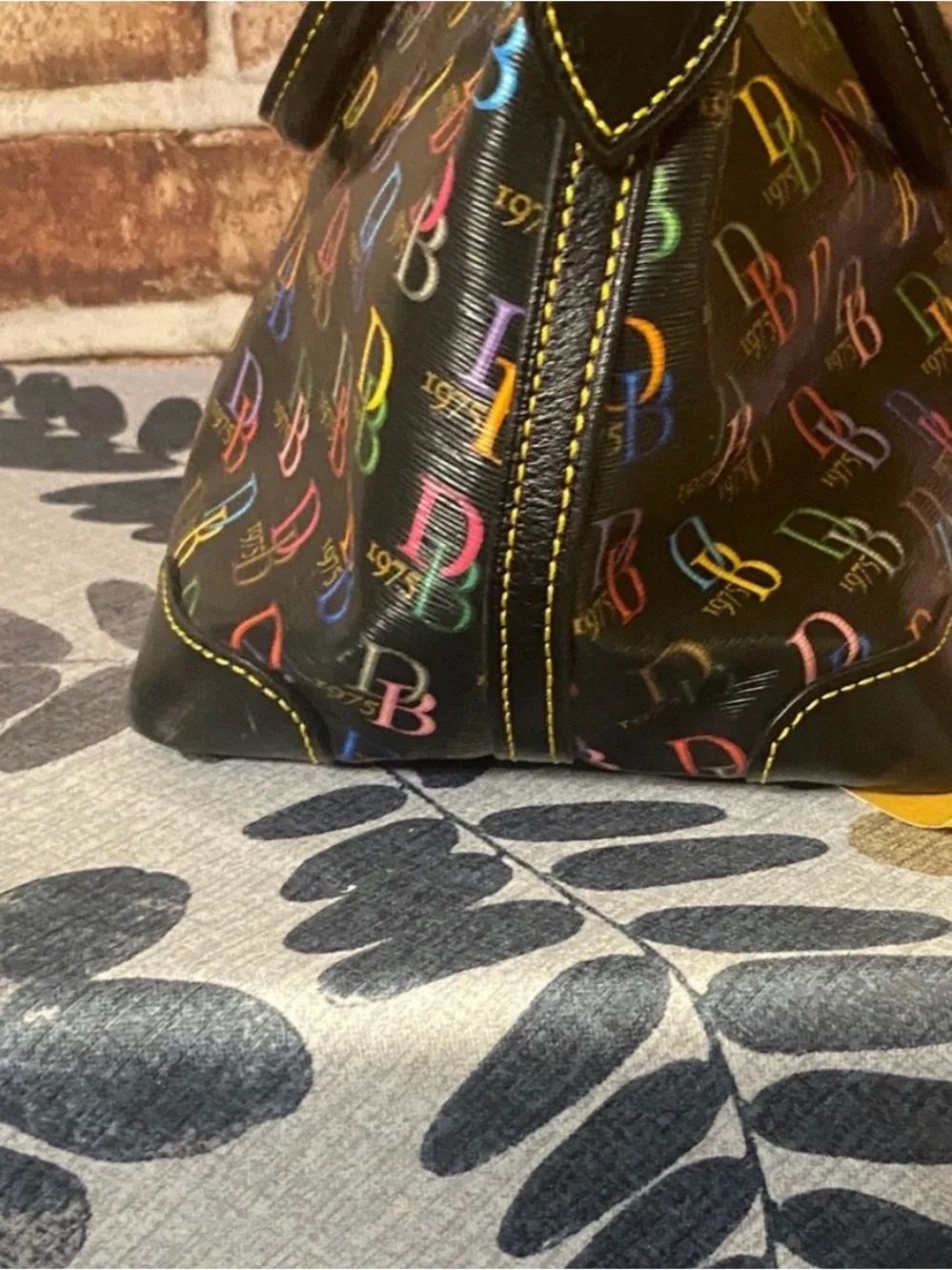 Dooney & Bourke Black Multicolor Darcy missing crossbody strap